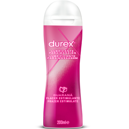 Intimate Lube and Massage Gel with arousing Guarana Durex presents the new Massage Moods collection.Play Stimulating Massage 2 in 1 gel contains Guarana