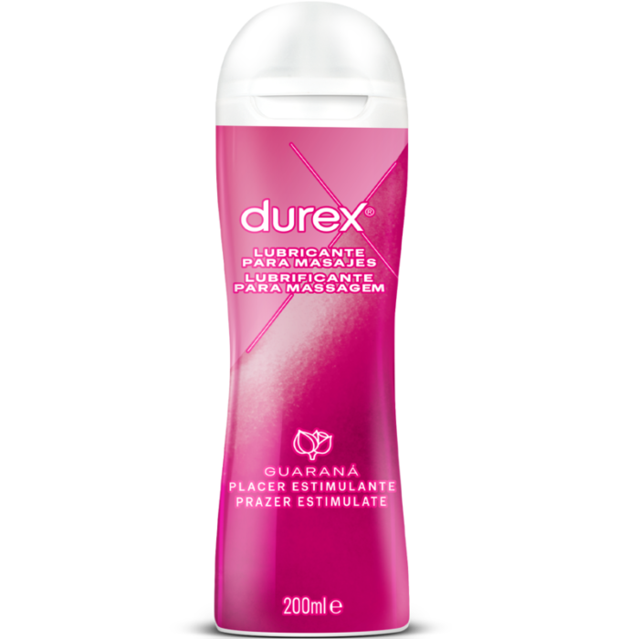 Intimate Lube and Massage Gel with arousing Guarana Durex presents the new Massage Moods collection.Play Stimulating Massage 2 in 1 gel contains Guarana