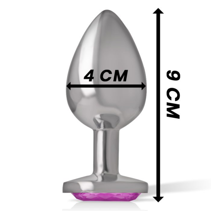 this plug offers an elegant and comfortable anal stimulation.HIGH-QUALITY MATERIAL TO ENJOY WITHOUT WORRIESThe high-quality material made of bodysafe Metal and acrylic glass ensures carefree enjoyment and is also easy to clean. You can fully focus on the intense pleasure without compromising safety.Measures; 9 cm length x 4 cm diameter.LUXURY OF Intense?