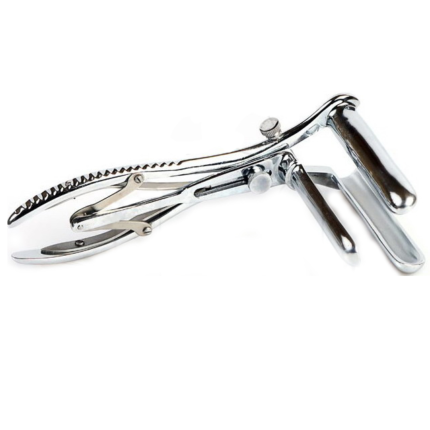 This metal anal speculum spread untill 6 cm. It's introduced with anus completelly closed and it's opened with the adjustable opening	Insertable lenth : 9 cm	Max dilatation: 6 cm 