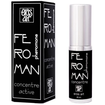 "Feroman Concentre" contiene ingredientes activos que actúan como potenciador sinérgico de la producción de las feromonas masculinas androstadienona. Feroman incrementa considerablemente su producción en un 269%