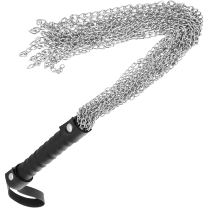 Surrendering to the senses and yielding to desire will not cost you anything with this beautiful collection restrictions of the Darkness collection. Exquisitely designed in superior black color.	Elegant metal bondage whip. With grip handle for easy use.	If you fancy being even more naughty