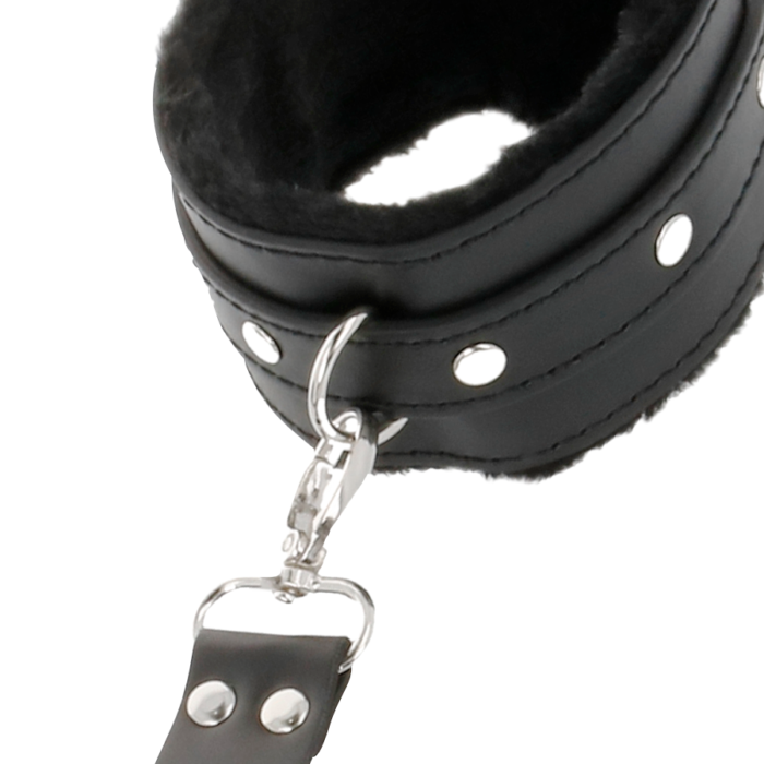 darkness - leather handcuffs for foot and hands black - Lovex Erootikapood