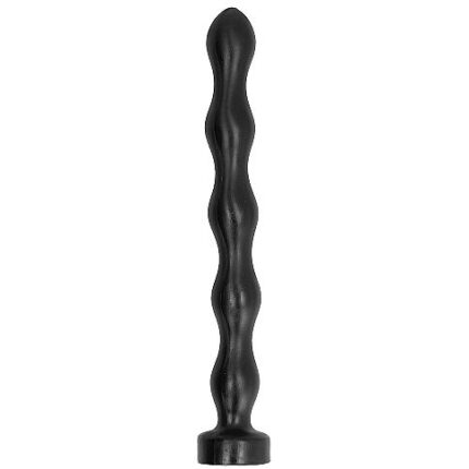 which allows your anus to vary from wide to narrow 5 times over the entire length.Water and silicone based lubricants can be used. It is important to clean the cap well after use. Each toy is tightly wrapped in a transparent plastic protective case.	Material: PVC	Measures: 42 x 5 cmDiscover the entire range of ALLBLACK products