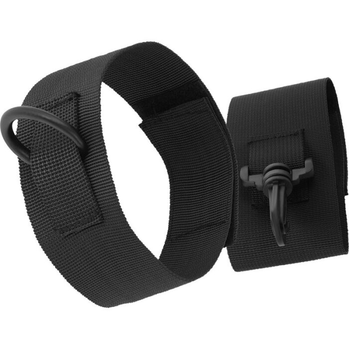 darkness - black nylon ankle cuffs - Lovex Erootikapood