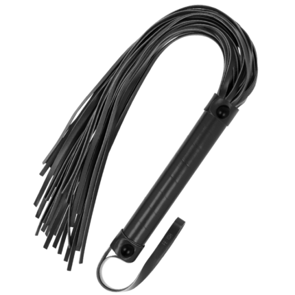 control and subdue your lover. The strips are made of soft leather and the handle is high quality suitable for advanced playersTake your fetish games to a higher level and discover your dominant or submissive side with this high quality leather fetish whip SUBMISIVE!	Made of material; Neoprene