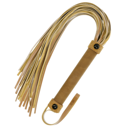 control and subdue your lover. The strips are made of soft leather and the handle is high quality suitable for advanced playersTake your fetish games to a higher level and discover your dominant or submissive side with this high quality leather fetish whip SUBMISIVE!	Made of material; Neoprene