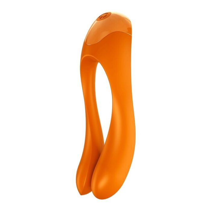 vibe with a powerful motor – ready to please with sweet sensations. The Candy Cane is perfect for beginners who want a more 'hands on' experience. This luscious finger vibe is available in black and orange.Candy Cane is made with body-friendly silicone and polished plastic detailing. And of course it's IPX7 waterproof rated