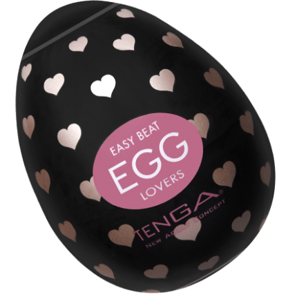 Encased within the elegant black and champagne-pink shell is the LOVERS EGG