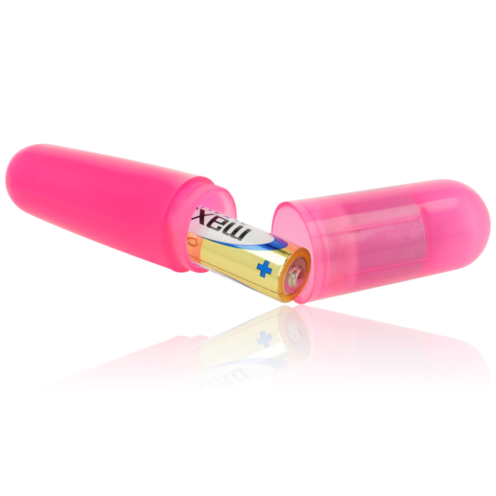 here you have this vibrating bullet. Its size makes it perfect for precise stimulation right where you like it most. 	Pink vibrating bullet 	Material: PVC	Material: Bodysafe	Presentation in bag (not box)	Measures: 110 x 23 mm	AA battery operated	For optimal pleasure add Water-Based Lubricant (Ohmama recommends the use of Waterfeel water-based lubricants)THE BRANDThe OHMAMA product range is perfect for gifts. A product available to everyone with perfect quality. A unique combination in this line of toys for adults.