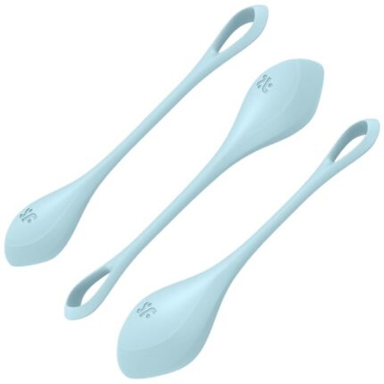 Strengthen your pelvic floor and experience deep orgasms with the Satisfyer Yoni Power 2. Thanks to three different sizes