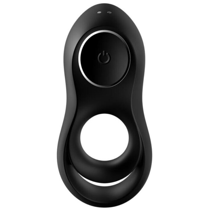 skin-friendly medical-grade silicone	IPX7 Waterproof	Easy to cleanDouble Ring Vibrator Legendary DuoSatisfyer Duo line is perfect for strengthening and sustaining erections while heightening and delaying pleasure. Each Duo penis ring vibrator is equipped with a powerful motor to transmit 12 vibrations settings through the silicone bands and head of the motor