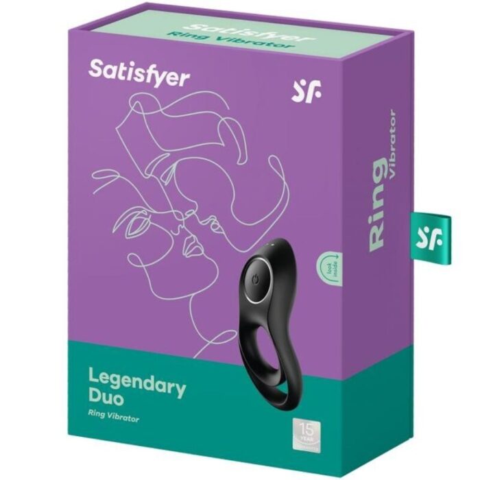 simultaneously arousing your partner during penetration.Satisfyer Legendary Duo has a thinner and slightly curved head. Its loops are thick and have a flattened interior. The one-touch power button is nestled within a metallic detail on the vibrating head.