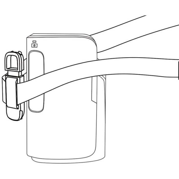 allowing you to use your hands for anything else whilst watching content. Quick and simple to attach and to resize.	Material: Injection Moulded ABS