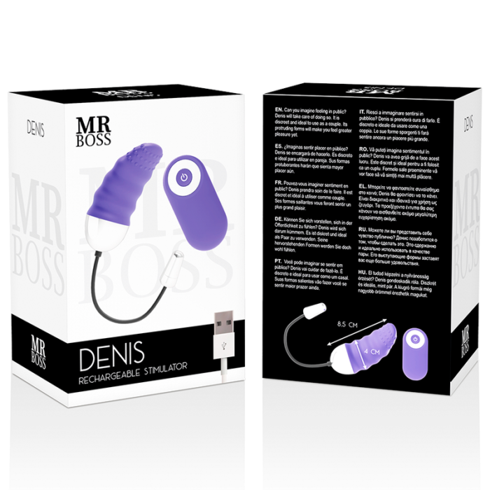 cock ring and remote control egg. Enough to provide moments of pleasure and lust.Exclusivity and high quality materials together with the powerful and silent engines make these toys truly unique. Up to 10 vibration patterns to complete the feeling of well-being.MR BOSS is a Luxury Premium brand adapted to all pockets. From beginners to MR BOSS experts