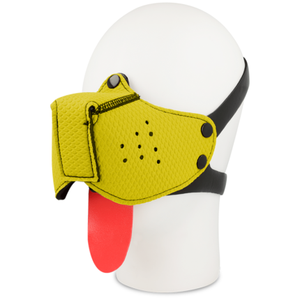 The current use of Fetish fits into the sexual realm. It refers in popular language to the pleasure or admiration of certain body parts or objects in a way that produces excitement or pleasure. Ohmama offers you all the elements and accessories so you can carry them out like never before without complexes using the highest quality materialsCharacteristics	Dog face mask / muzzle	Yellow colour	Adjustable strap with 4 positions	Perfect for fetish games or costumeTHE BRANDThe Ohmama product range is perfect for gifts. A product available to everyone with perfect quality. A unique combination in this line of toys
