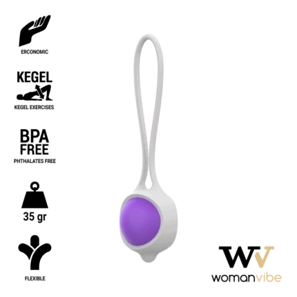 The Geisha Keisy I ball is made of ultra soft grade silicone. You strengthen your pelvic floor and increase sexual sensation in addition to benefiting from an improvement in your health!Keisy I is lightweight and consists of a single Chinese ball ideal for beginners.	100% silicone	Silk Touch	Yes Phthalates	Measurements; 3.3 x 11.6 cm	Weight; 35 gramsInstructions for use;	Wash before and after use with mild soap.	Use them for a maximum of 15 minutes a day while on the go.	You will begin to notice results after 7 days of use.ContentOpening a box of Womanvibe products is exclusive. All products include Deluxe presentation box in gold background.Inside you will find	Keisy I Chinese balls.