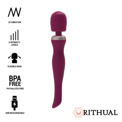 Akasha Wand is an external massager with a discreet size and a very flexible head. Developed in high quality medical silicone