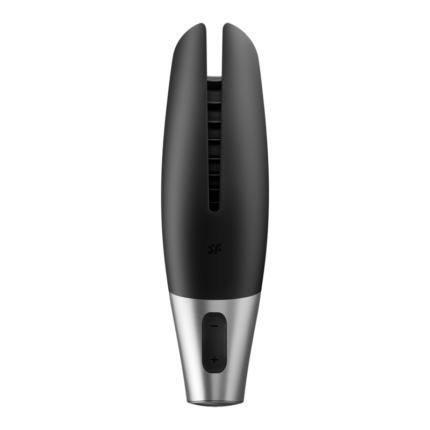 experience pure bliss through penile stimulation with the Power Masturbator.Product information "Power Masturbator"	Sensual glans stimulation	Compatible with the free Satisfyer app – available for iOS and Android	15-year guarantee	Can also be used without the app	Endless variety of programs with the app	Body-friendly silicone	Waterproof (IPX7)	Whisper mode	Lithium-ion battery	USB magnetic charging cable included	Easy to cleanWhat else can the Satisfyer Power Masturbator offer you?With a flexible shape