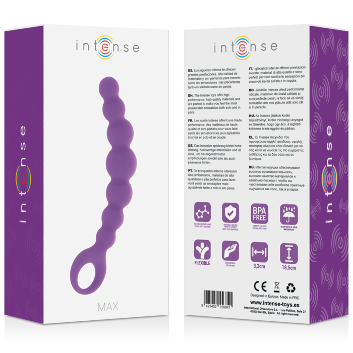 intense - anal beads max lilac - Lovex Erootikapood