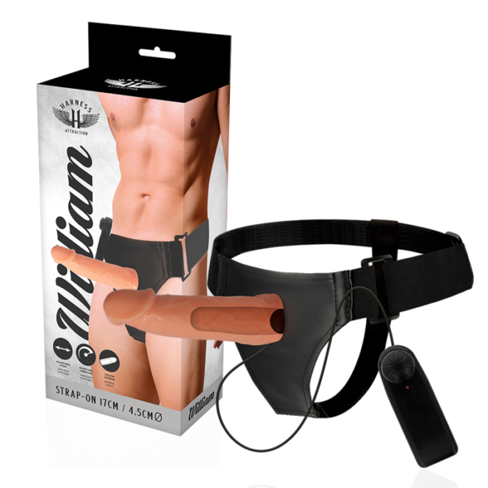 Strapon HARNESS WILLIAN vibeeriv 17x4.5cm - Lovex Erootikapood