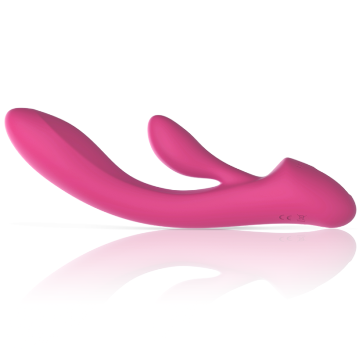 with double stimulation and a double motor so that the sensations are well distributed throughout the entire toy. Its texture is velvety and its vibrations can stimulate the area that you prefer.Its curved design allows you to caress the walls of the vagina