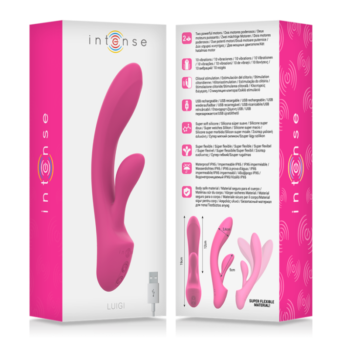 while you caress the external area of ​​the vulva with the vibration of its second motor