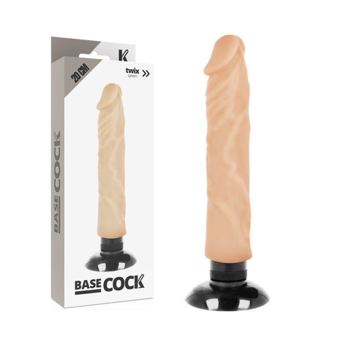 Dildo BASECOCK 2-1 FLESH 20x4 cm - Lovex Erootikapood