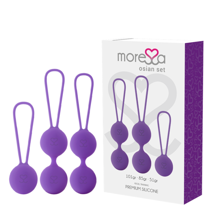 The Moressa OSIAN Chinese balls are covered with 100% high quality silicone. They have an elegant design in three colours as well as an incomparable soft