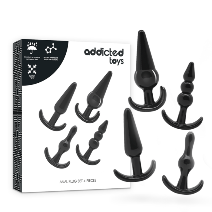 Anaaltapp ADDICTED TOYS komplekt 4tk - Lovex Erootikapood