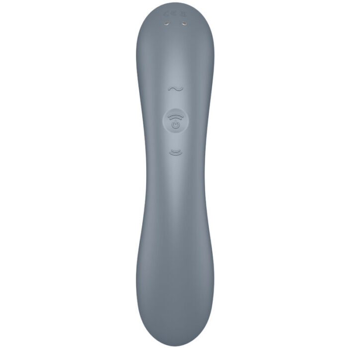 with 11 pressure wave intensities and 12 vibration programs that can be controlled independently.The Curvy Trinity 1 is made of body safe silicone