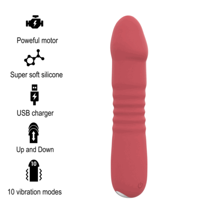 sans-serif; font-size: 14px;">Discover the INTENSE vibrator - JUNI UP & DOWN 10 VIBRATIONS RED