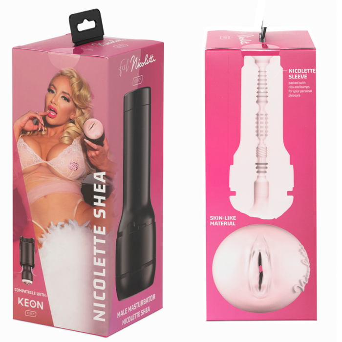 Keon by KIIROO and our Arctic Cooling Lube. The Feel Nicolette Shea Stroker was molded from her real-life body parts. You can Feel each exquisite detail of her anatomy replicated in our incredibly soft skin-like material