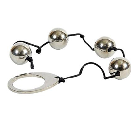 Heavy Steel Anal Beads	 4 stainless steal balls 	 Length 12 inches	 DIameter: 20 mm An essential and exciting toy for the ultimate climax.