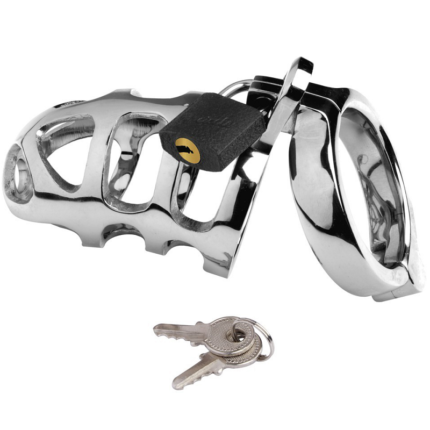 Brutal Chastity Cage-Stainless Steel	The cage is made of durable steel for a shiny