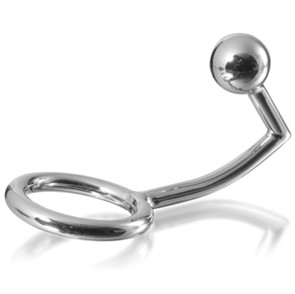 This cockring is for BDSM but can be used for everybody that wishes an extra pleasure.	Ergonomic and designed for extra pleasure	Hypoallergenic	Stainless steelMeasures: 	Cockring diam : 40mm 	Anal ball diam: 30 mm