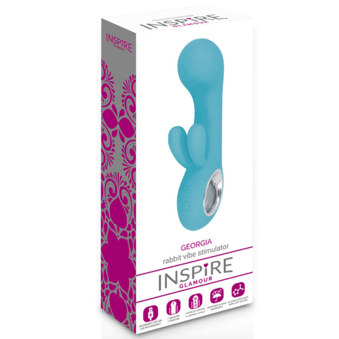 rechargeable that transmits powerful vibrations through the irresistible medical silicone. The Inspire Glamor range is a complete collection of toys with the highest quality.Inspire Georgia is a revolutionary vibrator