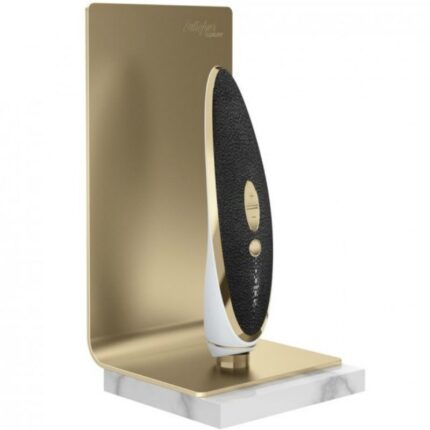 with gold metal and black leather for the best effect. This finish gives the toy a luxurious look. A stimulator to be exposed to everyone's view.The design has been redesigned to offer you an elegant toy. Easy to learn