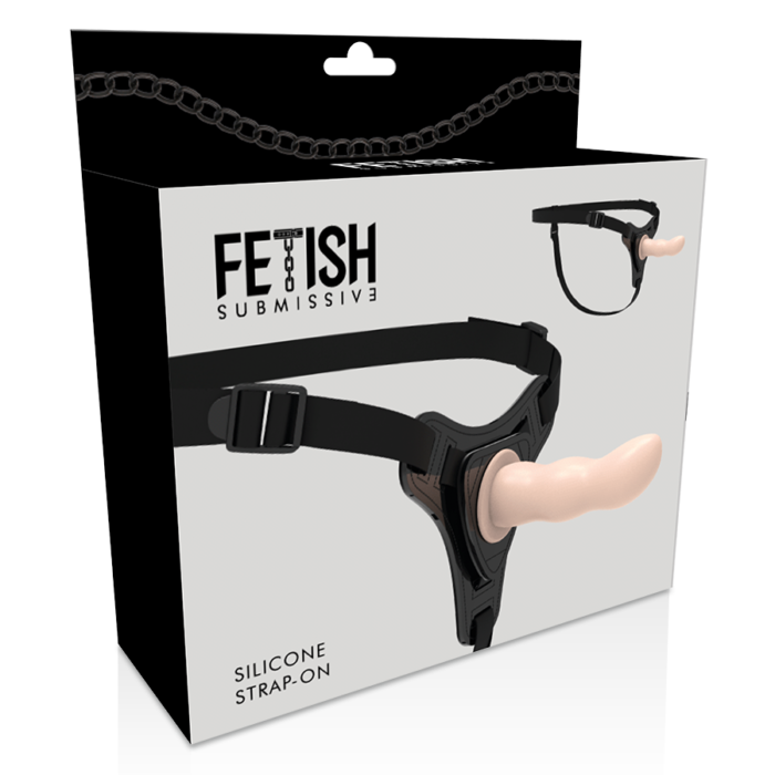 while the soft silicone harness stays in place when the environment warms. The Fetish Submissive harness thanks to its slim shape with a tapered tip makes penetration easy for beginners and fun for everyone. Best of all is the ease of cleaning it simply by using the Waterfeel Toy Cleaner and warm water cleaner.	Measurements; Insertable length; 12.5 cm	One size fits all.	Soft material