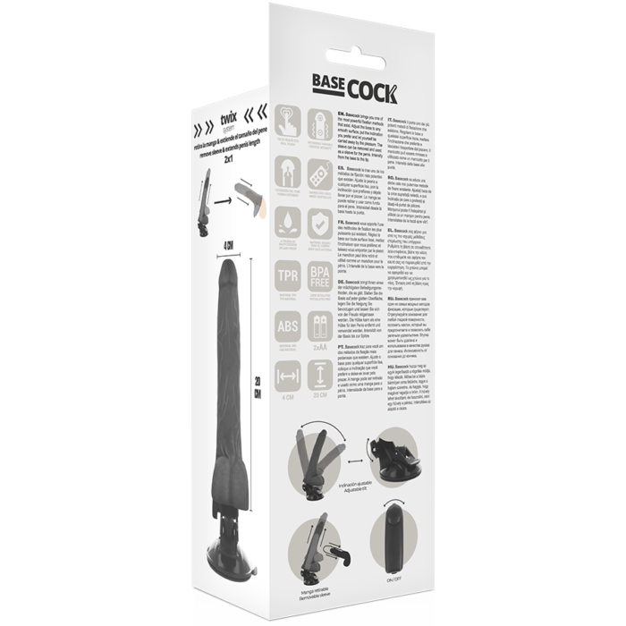 you can remove the realistic sleeve and use it as a penis extender.BASECOCK provides a realistic experience with a multitude of functions