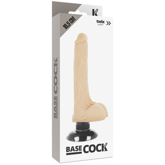 Dildo BASECOCK REALISTIC 2-1 FLESH 18.5x4 cm - Lovex Erootikapood