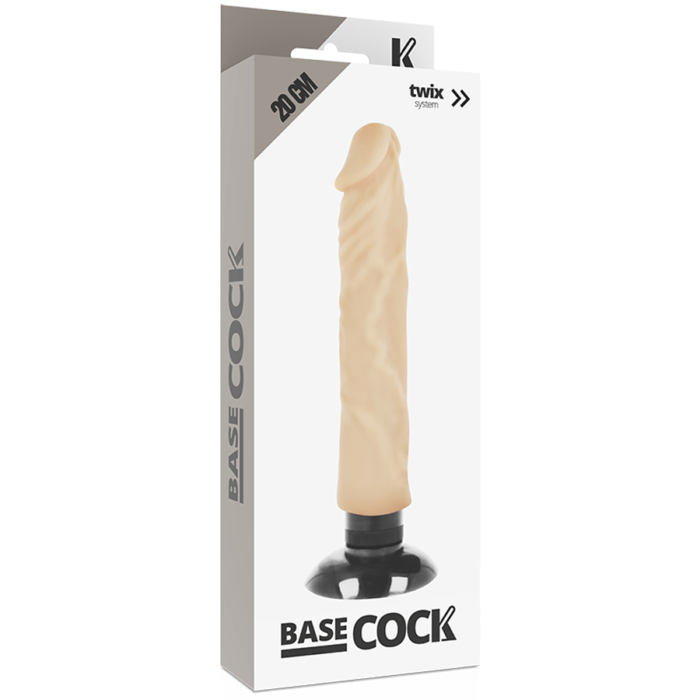 Dildo BASECOCK 2-1 FLESH 20x4 cm - Lovex Erootikapood