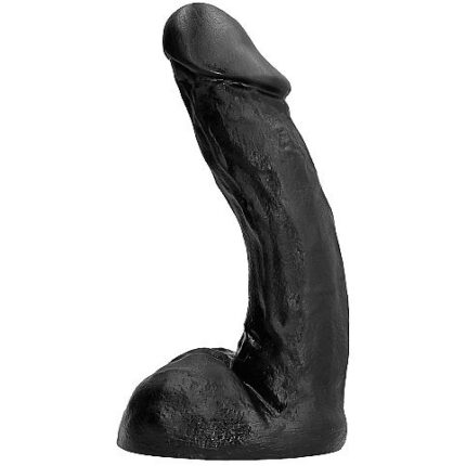 both anally and vaginally.Water-based lubricants and saddles can be used. It is important to clean the dildo well after using it. Each toy is tightly wrapped in a transparent plastic protective case.	• Material: PVC	• Measures: 28 x 6 cmDiscover the entire range of ALLBLACK products