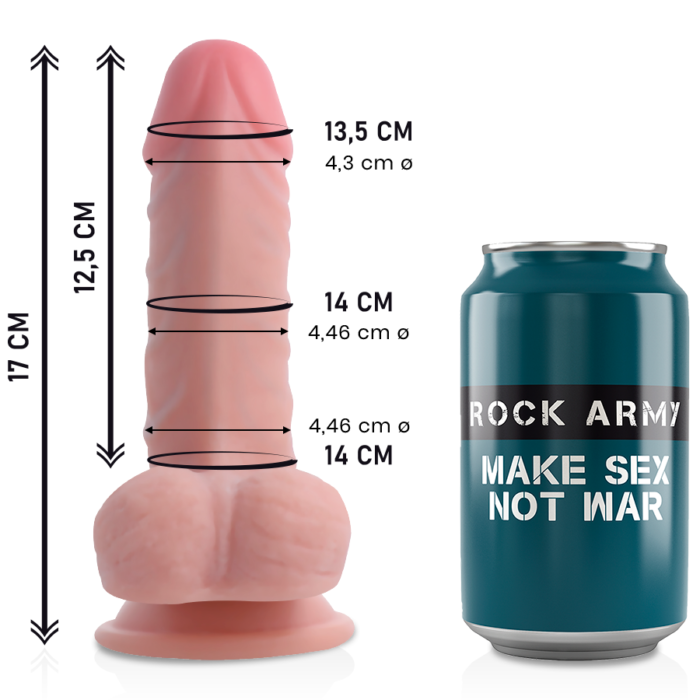 designed to reach all your intimate points.This premium realistic penis is a natural-toned color and has a silhouette with a suction cup base - offering you a realistic and exciting experience.The design features carefully crafted details to enhance its natural appeal