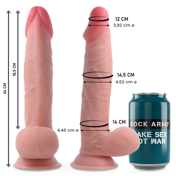 designed to reach all your intimate points.This premium realistic penis is a natural tone color and has a silhouette with a suction cup base - giving you a realistic and exciting experience.The design features carefully crafted details to enhance its natural appeal