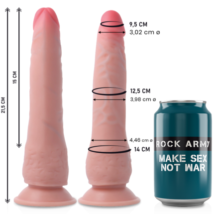 designed to reach all your intimate points.This premium realistic penis is a natural tone color and has a silhouette with a suction cup base - giving you a realistic and exciting experience.The design features carefully crafted details to enhance its natural appeal