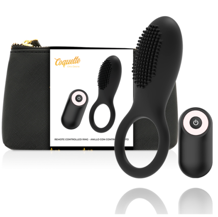 Take control of your lover's pleasure !! Take it anywhere and enjoy the powerful vibrations of the Coquette Chic Desire vibrating ring. Covered by a luxury bag