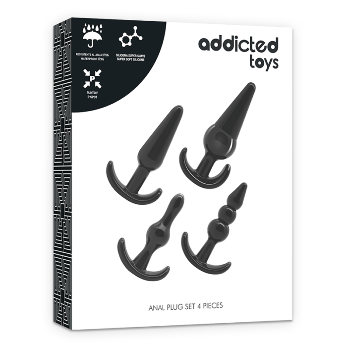 Anaaltapp ADDICTED TOYS komplekt 4tk - Lovex Erootikapood