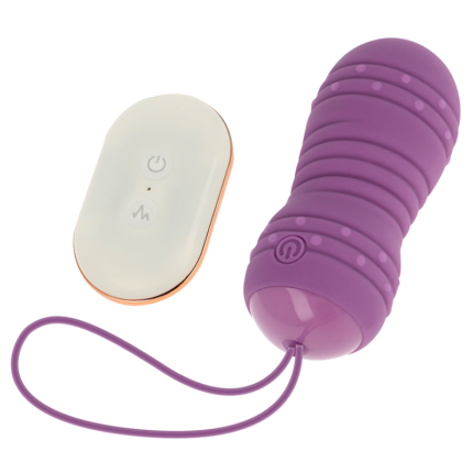 only you. Can you resist?	Egg with remote control rotation	Soft silicone cover	7 rotation modes	Compact and discreet so you can take it anywhere	USB rechargeable	Controller uses batteries 	Presentation in bag (not box)	Measurements: 8 cm x 2.8 cm	Hypoallergenic silicone	Without phthalatesTHE BRANDThe OHMAMA product range is perfect for gifts. A product available to everyone with perfect quality. A unique combination in this line of special Christmas edition toys.