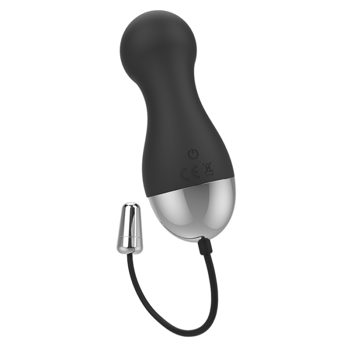 free of phthalates	1 year of warranty.PRODUCT INFORMATION	Total Length:19 cm	Insertable length:8.2 cm	Diameters: 3 cm	Weight: 45 gr	Material: Silicone and ABS	Color: Black and silver	Waterproof: Yes	Battery: USB rechargeable 